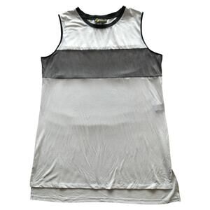Serena Williams White Black Mesh Across The Chest Jersey Tank Top Size‎ L
